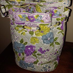 VERA BRADLEY CROSSBODY DRAWSTRING  BUCKET BAG RETIRED WATERCOLOR PATTERN NWOT